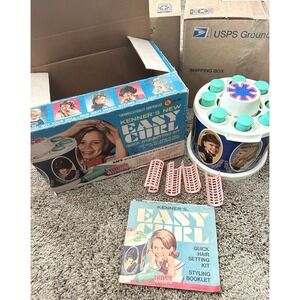 Vintage‎ Kenners New Easy Curl Quick Hair Setting Kit Original Box Pre Own!!